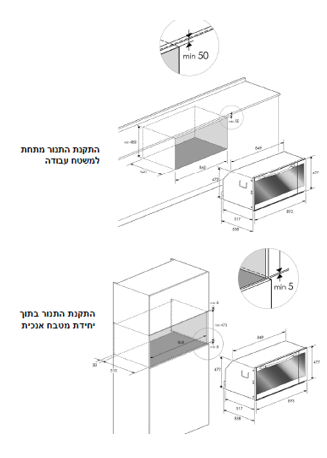 תנור בנוי SBI9900W לבן