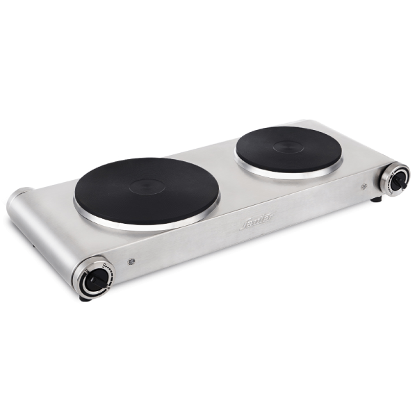 פלטה חשמלית זוגית HP633 נירוסטה