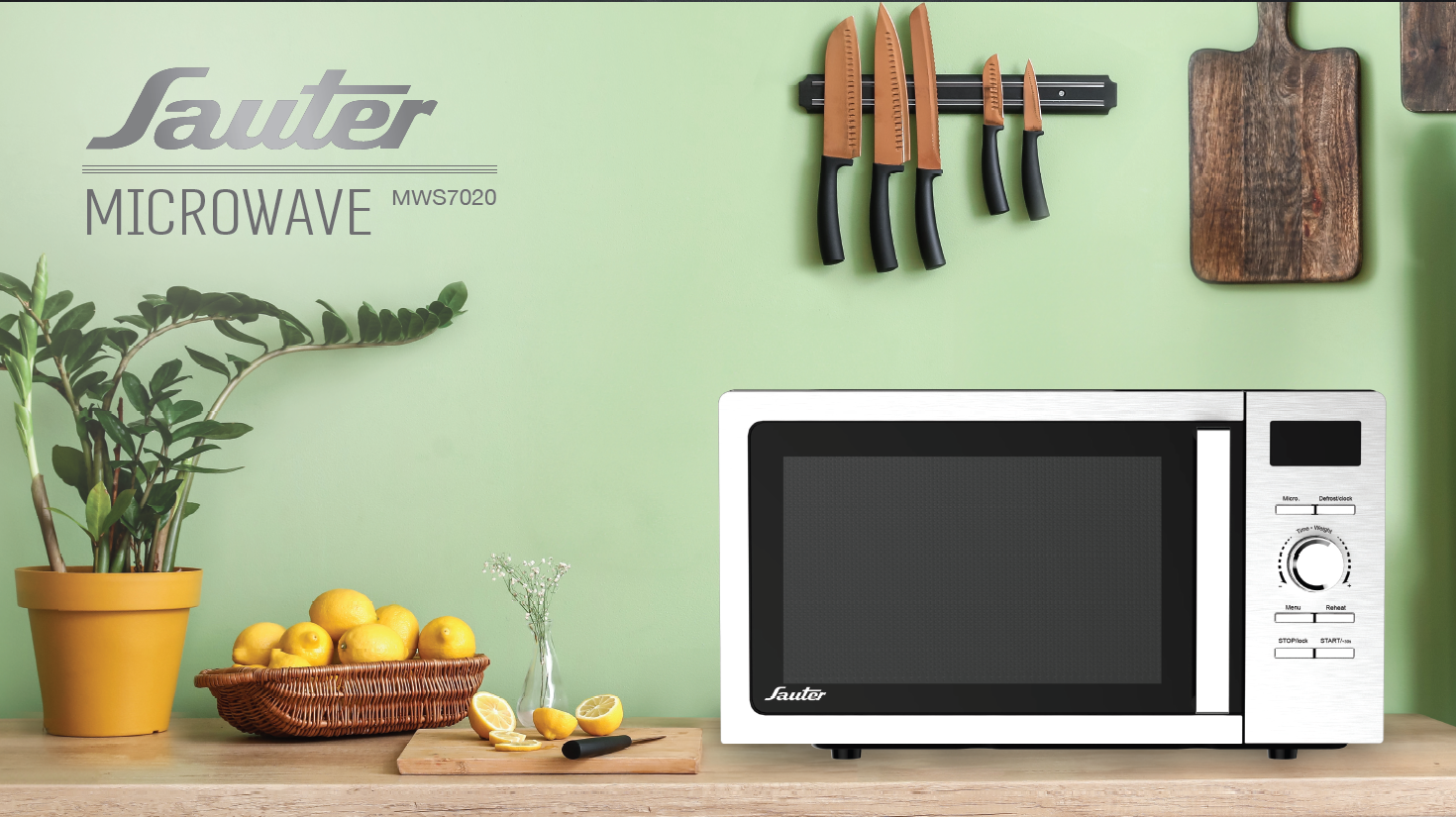 מיקרוגל דיג' MWS7020 נירוסטה 20 ליטר