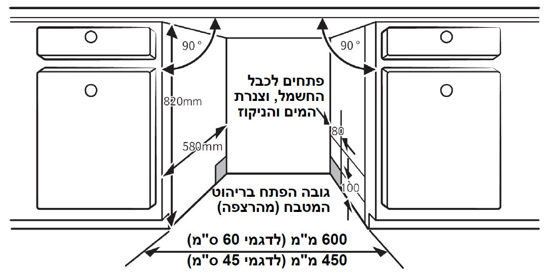 מדיח כלים אינטגרלי צר SDWi1040