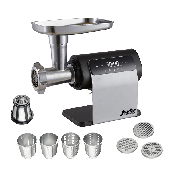 מטחנת בשר דיגיטלית + מסחטה ופורס מזון MGM2000