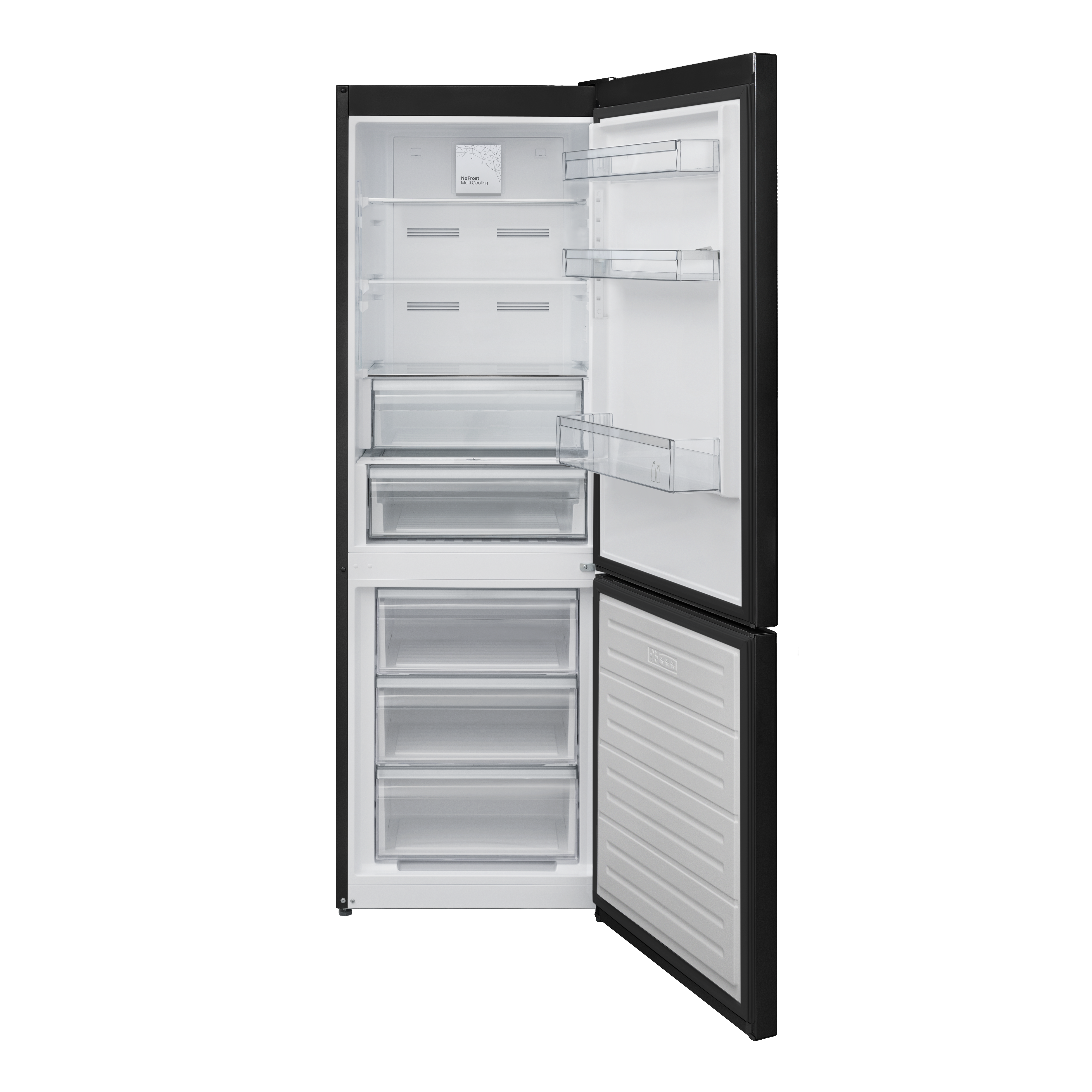 מקרר מקפיא תחתון SVR375BGR שחור פתיחה ימין