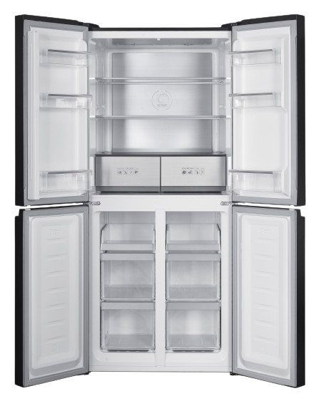 מקרר 4 דלתות SVR505BG שחור זכוכית