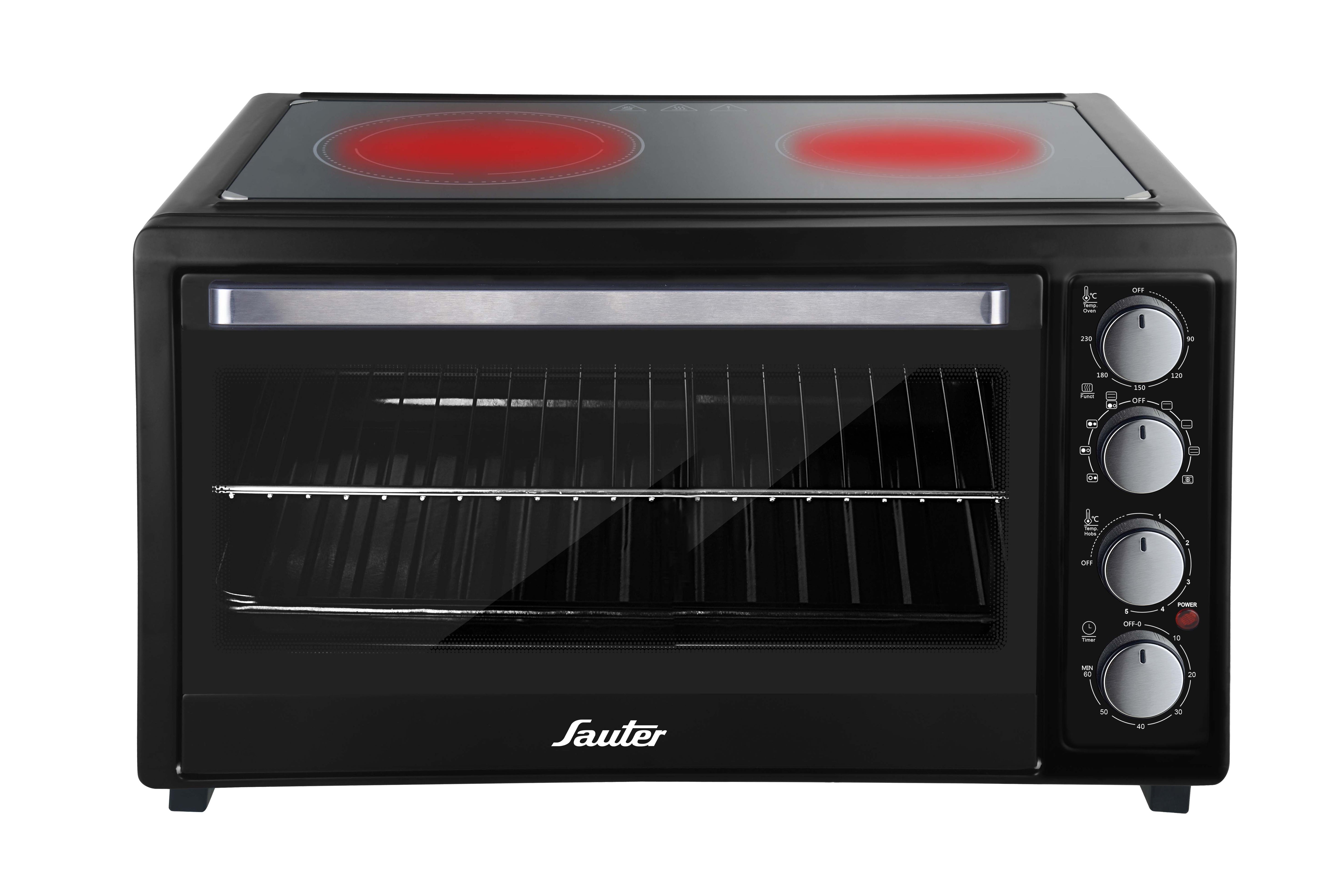 TOH502 טוסטר אובן משולב כיריים קרמיות 50 ליטר