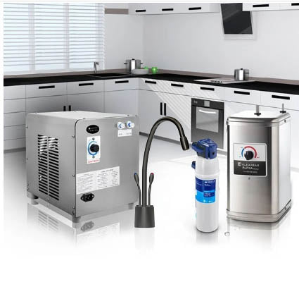 מערכת תת כיורית כולל ברז גוון שחור מט דגם סטיקי