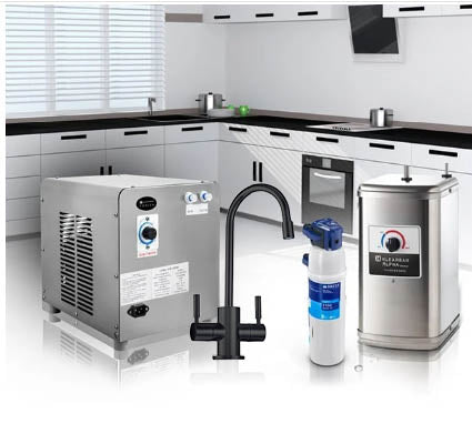 מערכת תת כיורית כולל ברז גוון שחור מט דגם מודרני