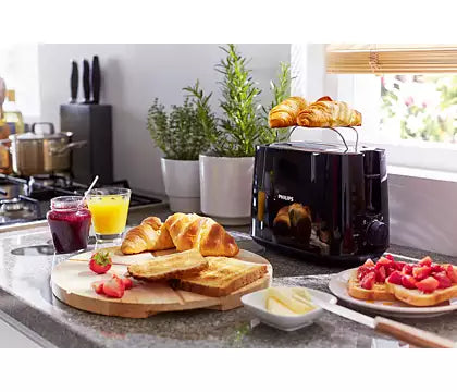 מצנם 2 פרוסות HD2581/90 שחור