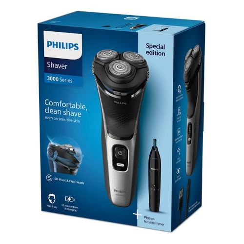 מ. גילוח כולל קוצץ אף ואוזניים S3143/02