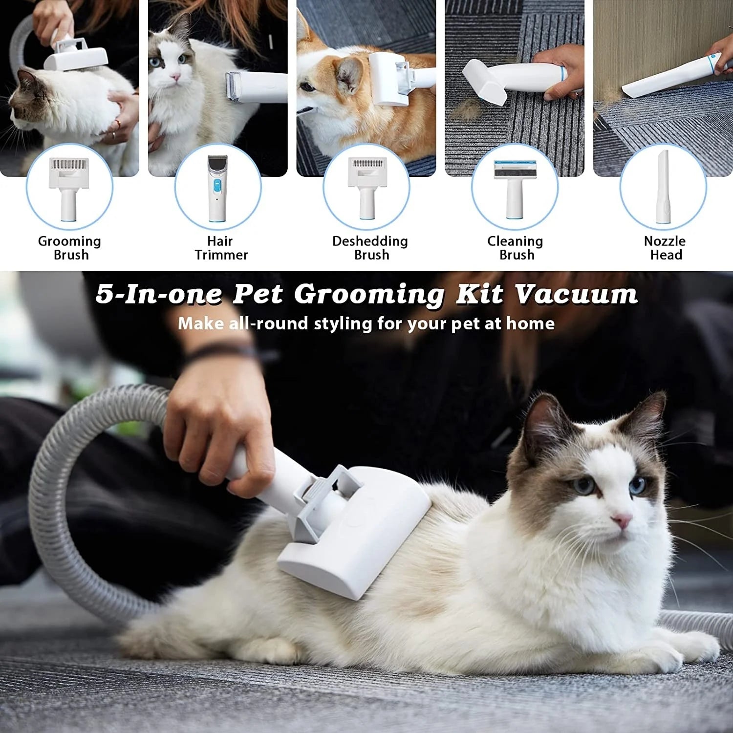 מכונת תספורת לחיות כולל שואב RP100