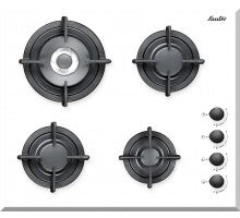 כיריים גז 60 SHG8010W זכוכית לבן