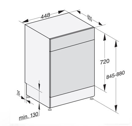 מדיח כלים צר G5540 SC Clst נירוסטה