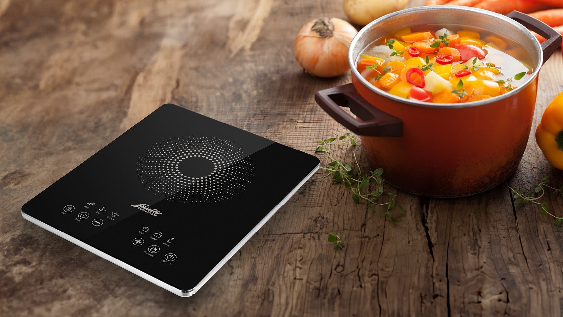 כירה מרובעת אינדוקציה מוקד אחד INP414B