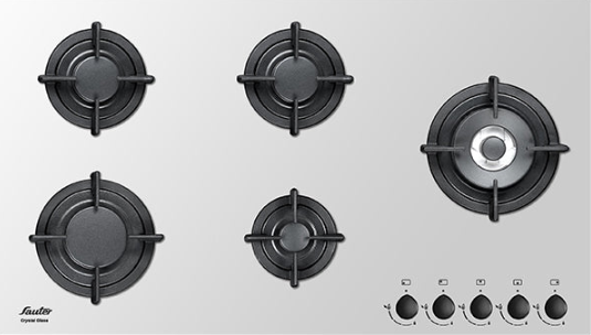 כיריים גז זכוכית קריסטלית דגם SHG9095W