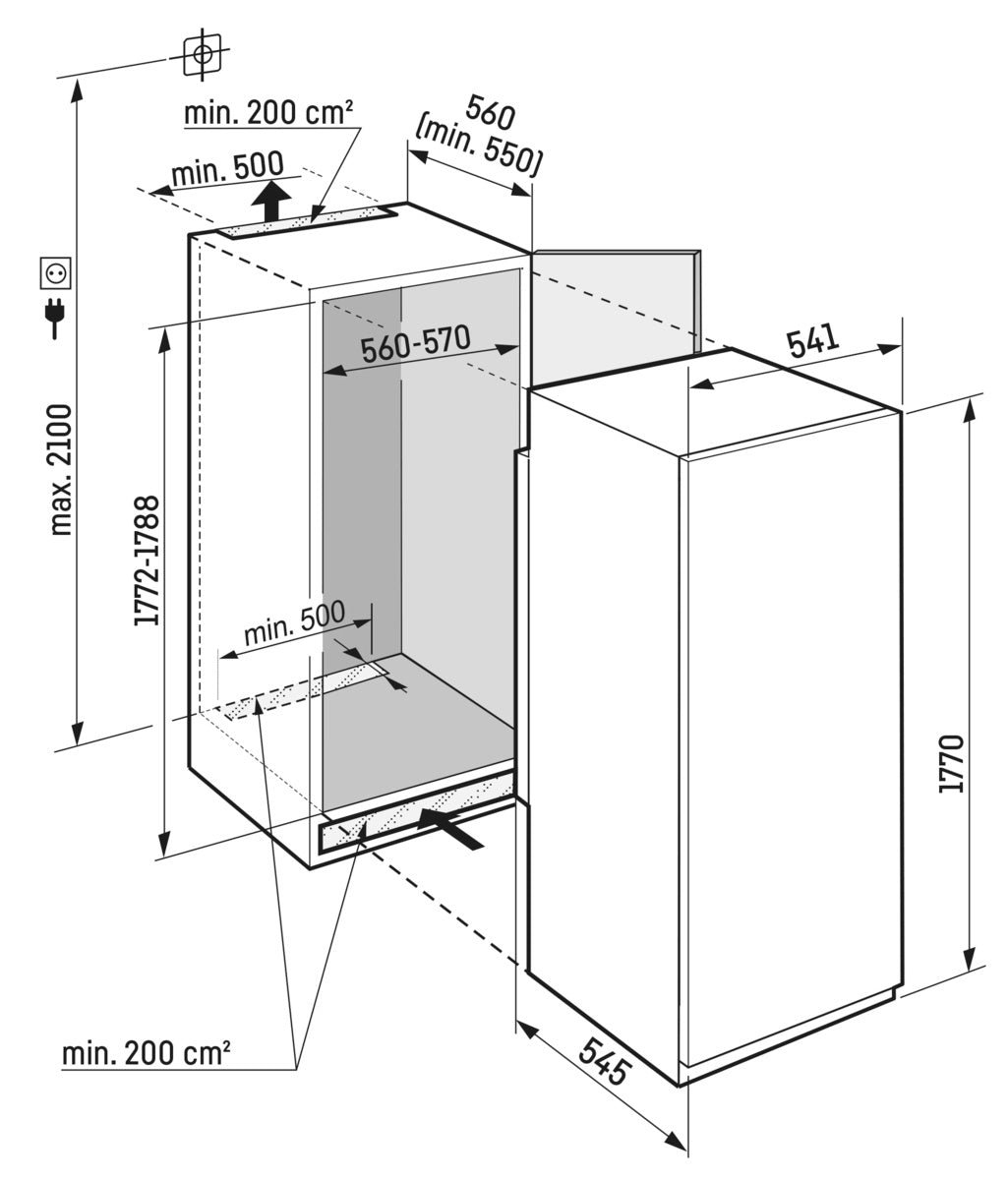 מקרר אינטגרלי ביופרש IRBSd 5120