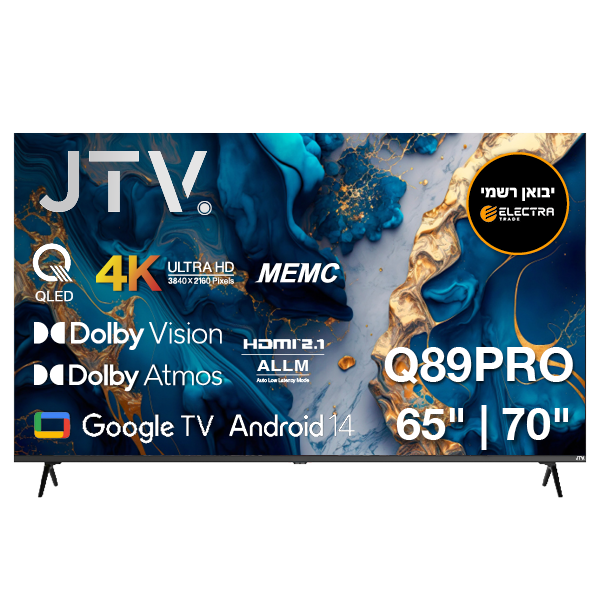 טלוויזיה 65Q89PRO  JTV Google QLED