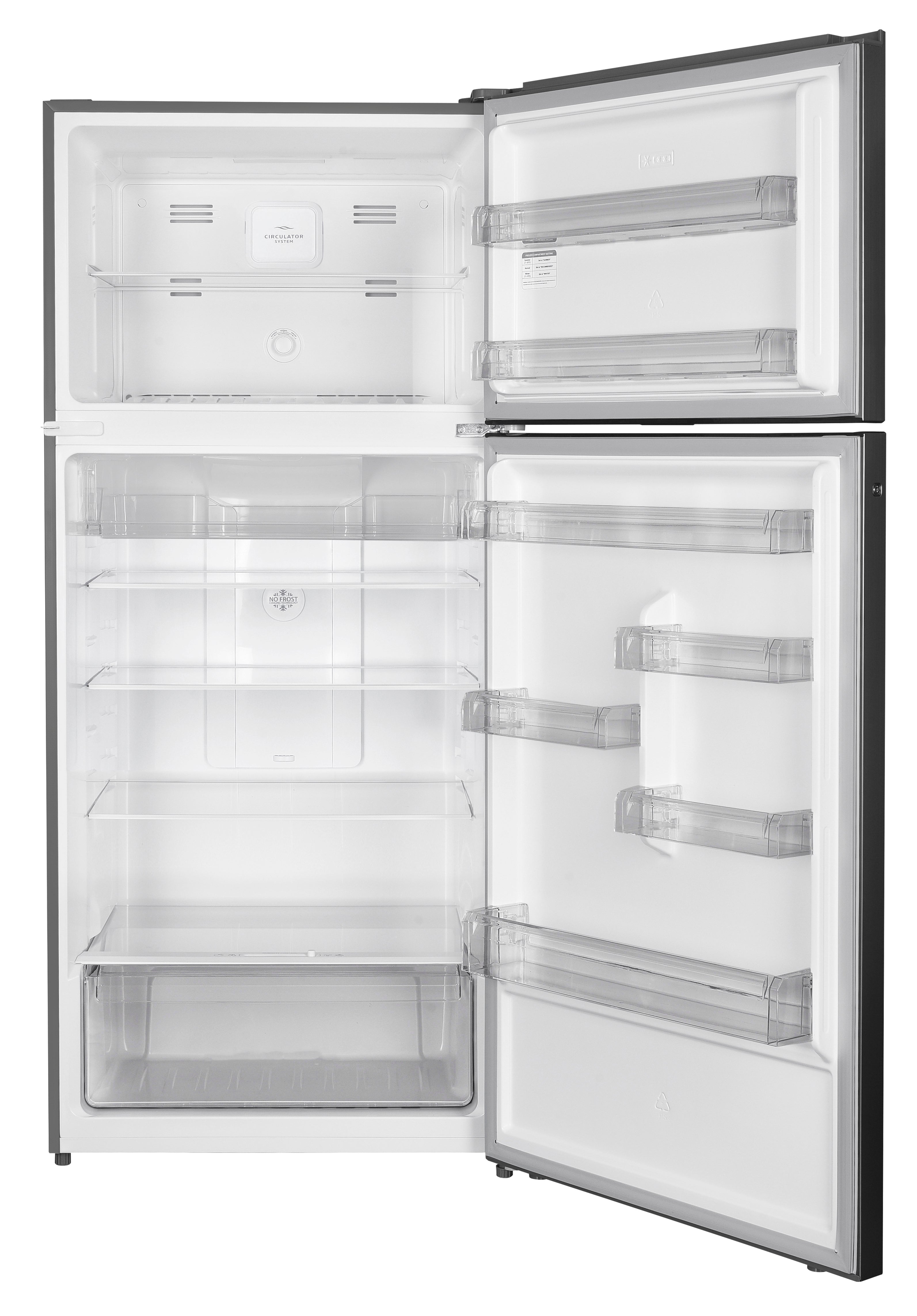 מקרר + מקפיא עליון P687TMN נירוסטה