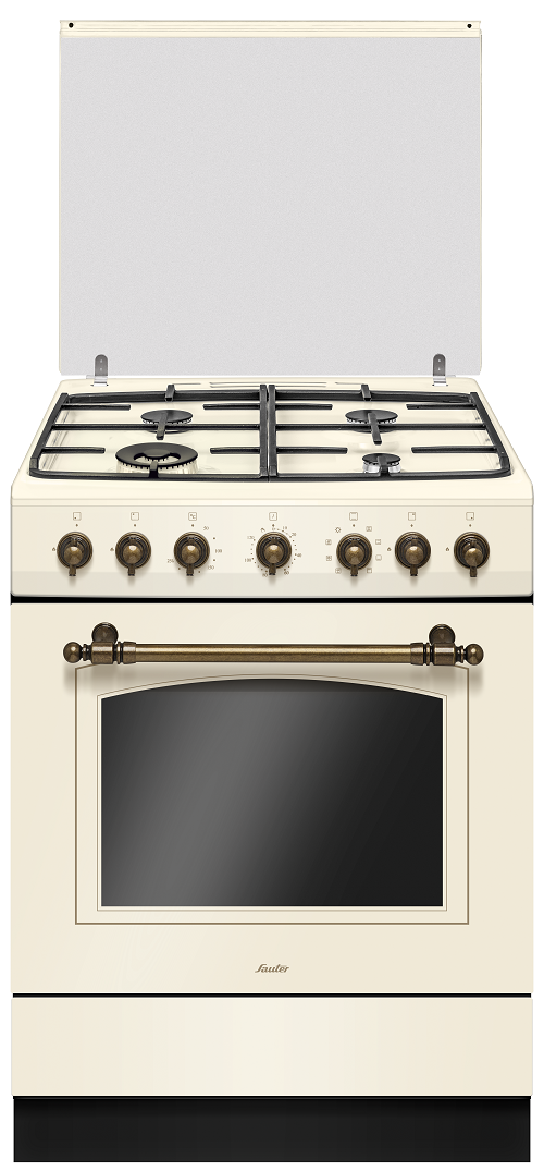 תנור עומד משולב רטרו RUSTIC 7020C קרם