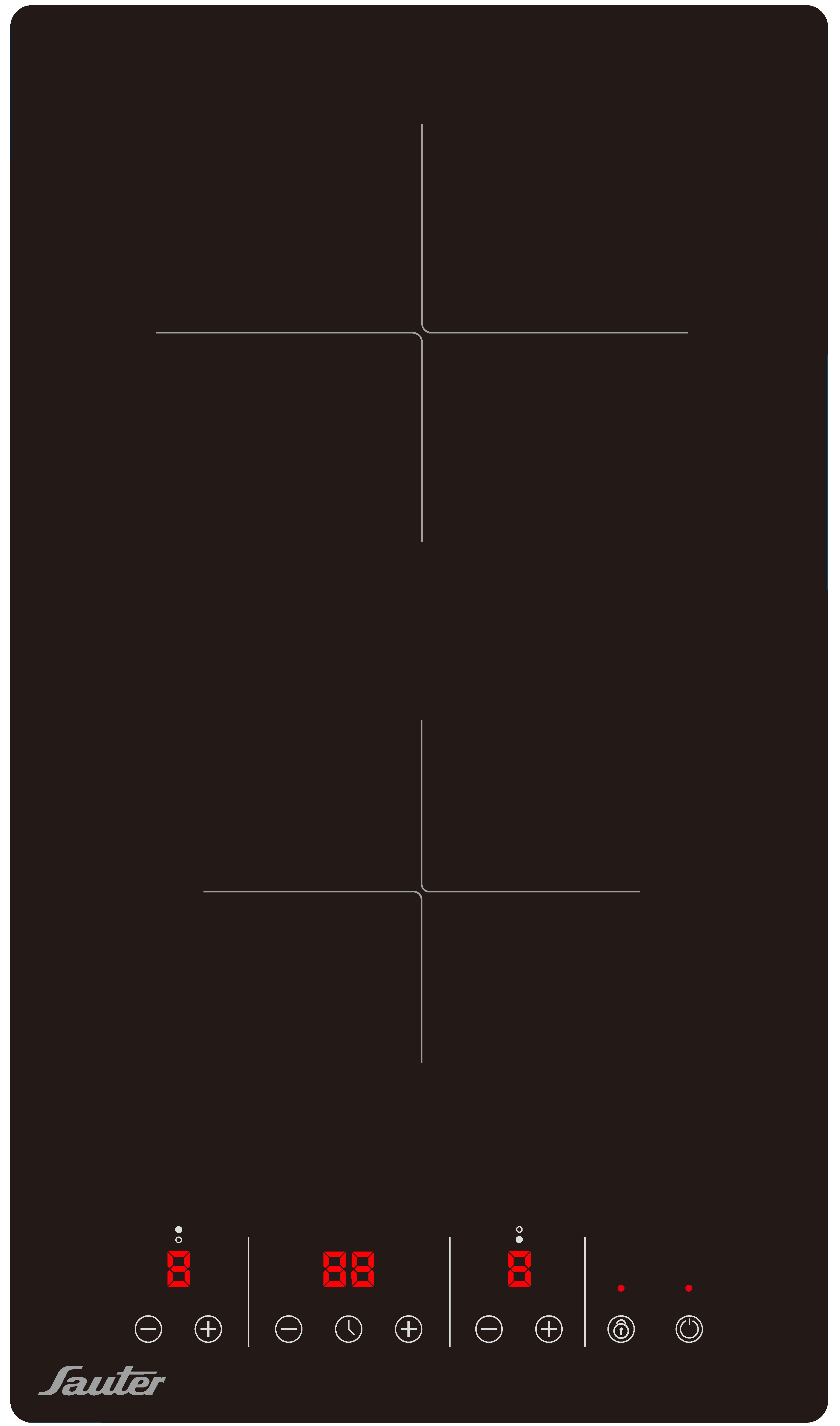 כיריים דומינו קרמי SCH203