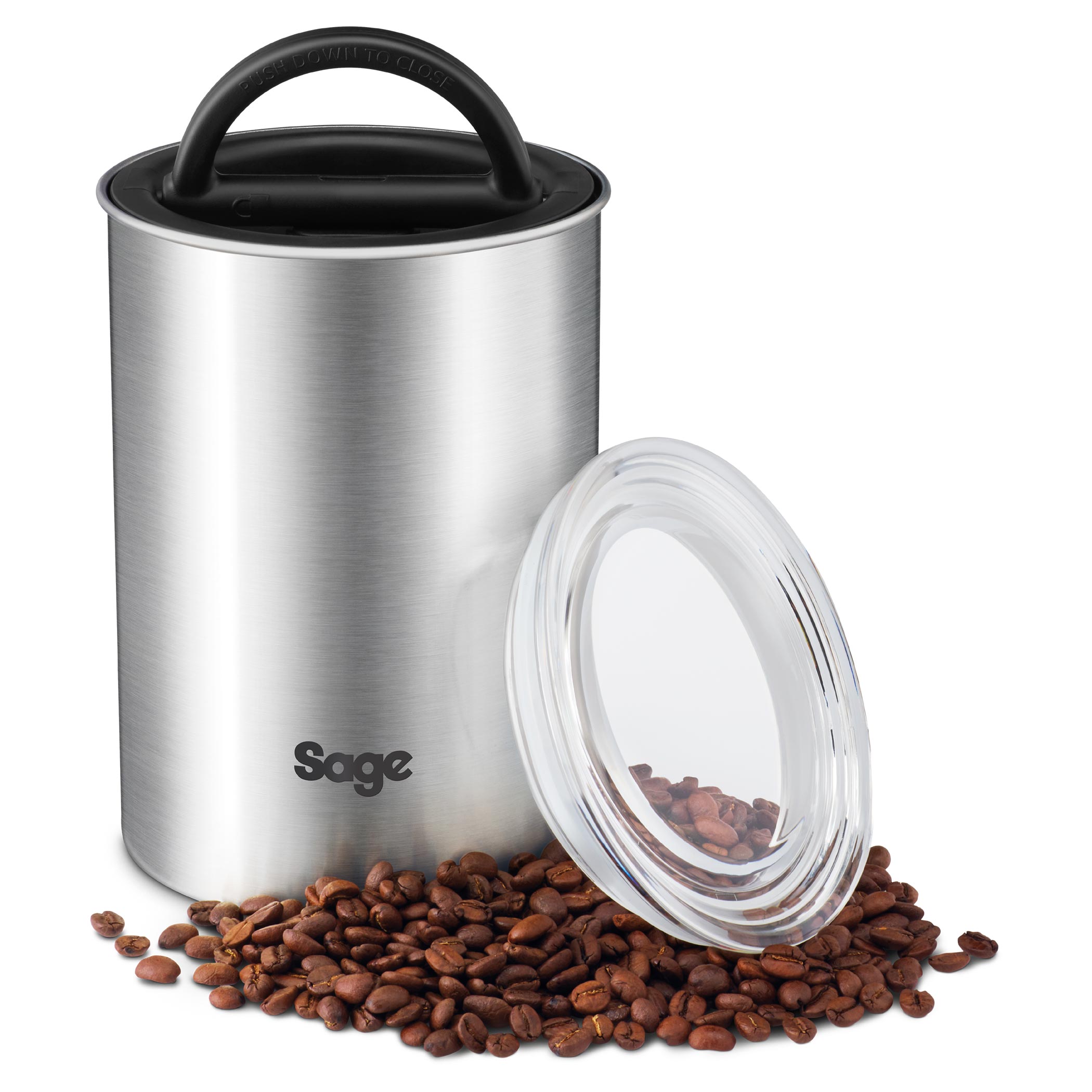 the Bean Keeper SES030BSS קופסת אחסון בוואקום חצי ק"ג