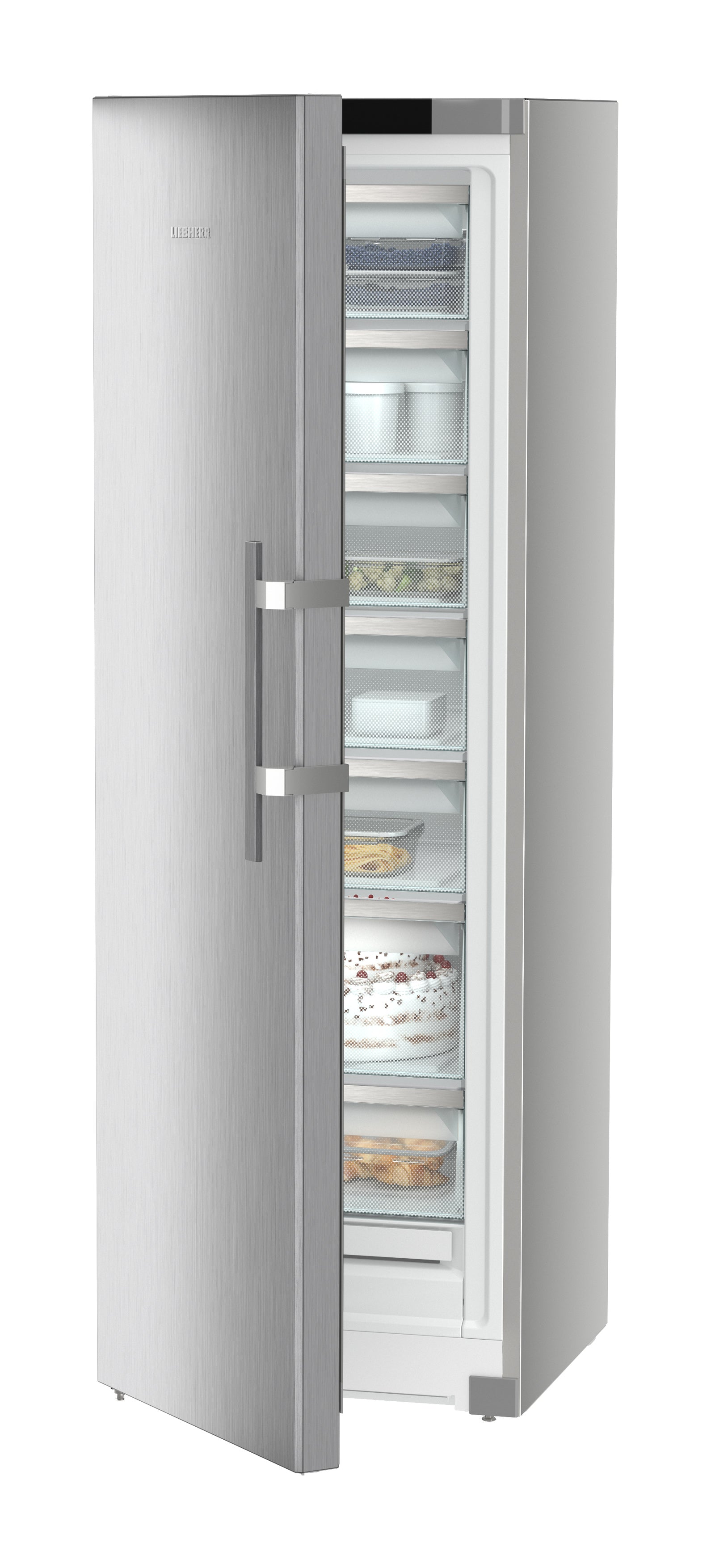 מקפיא 7 מגירות no frost עם ידית כסוף  SFNSFD 5237