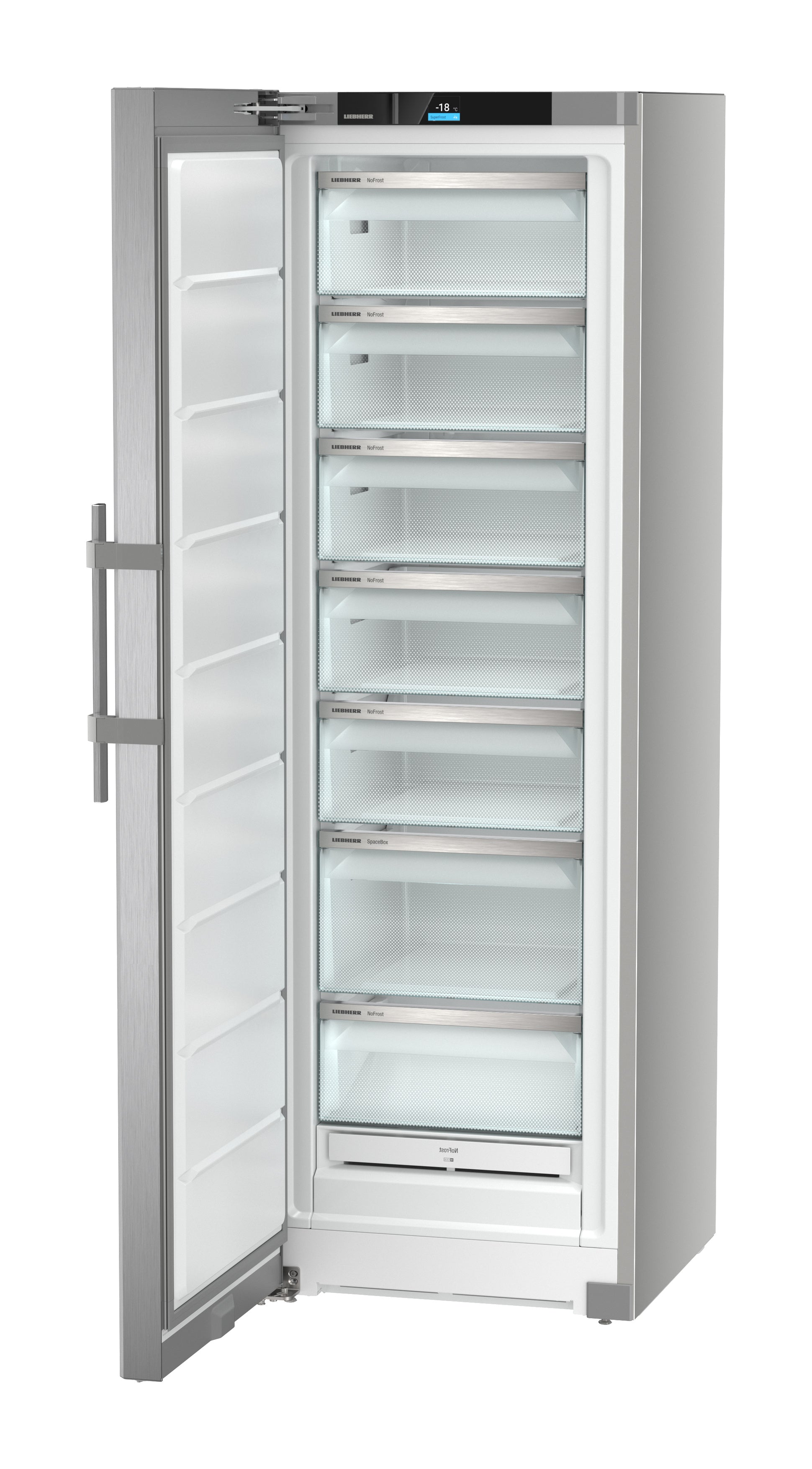מקפיא 7 מגירות no frost עם ידית כסוף  SFNSFD 5237