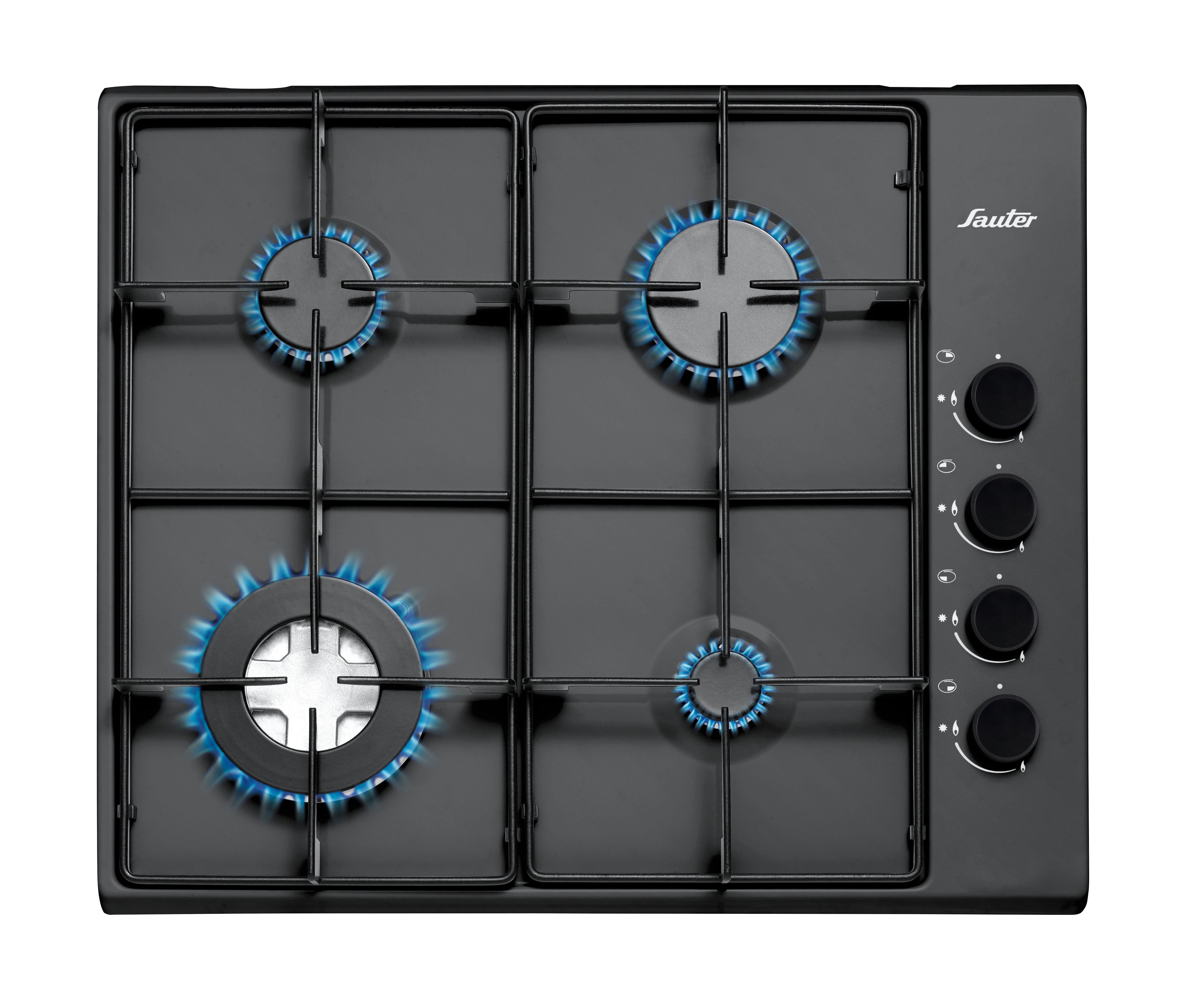 כיריים גז SHE860B שחור 4 מבערים