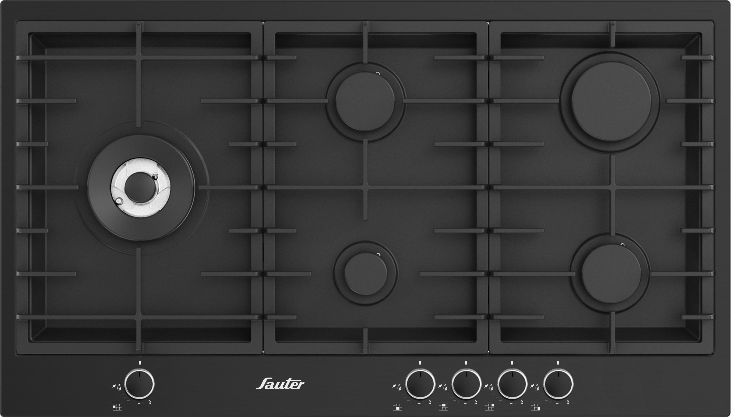 כייריים גז 90 ס"מ SHE9010MB מבערים שטוחים