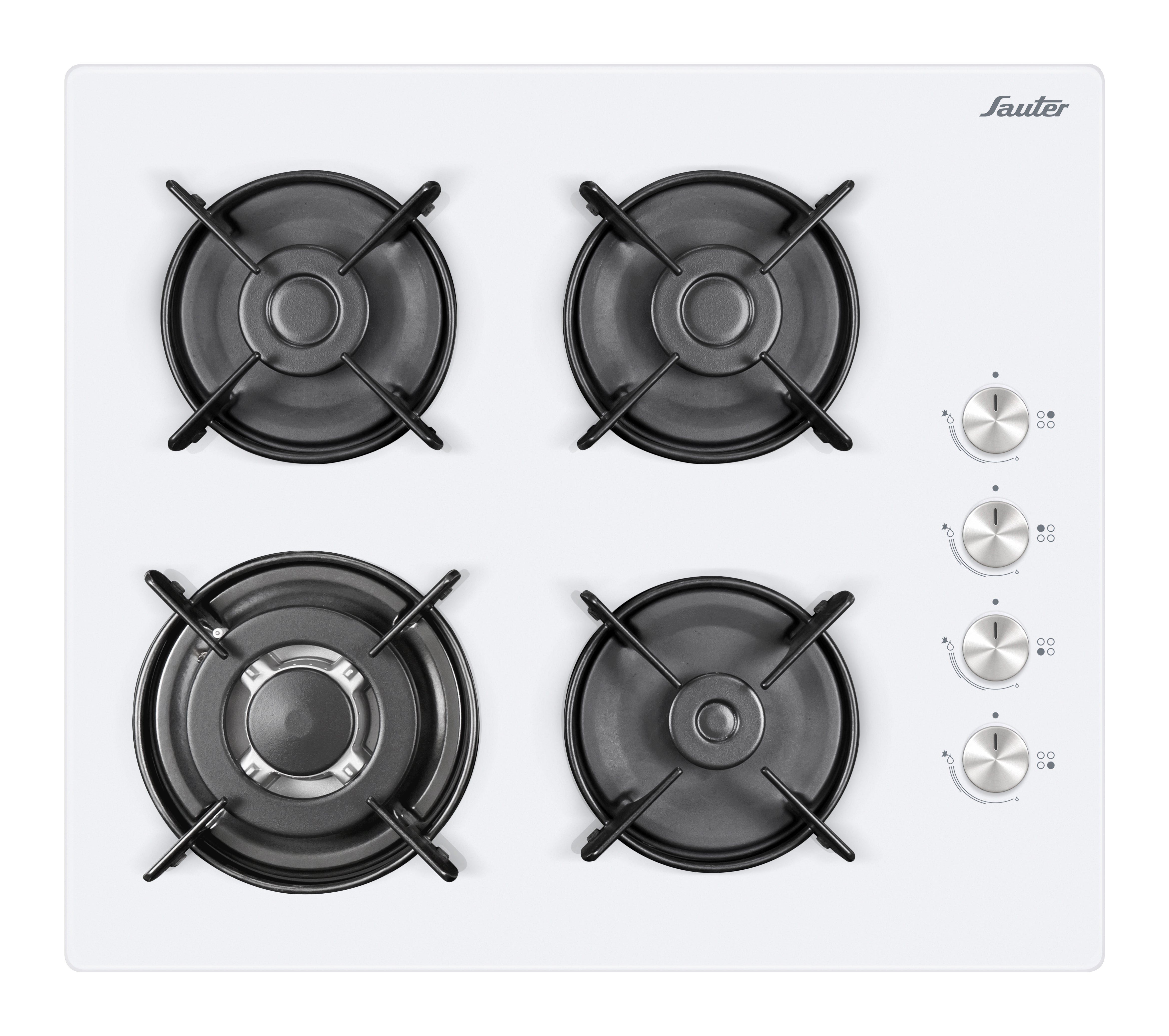 כיריים גז 60 סמ SHG401W זכוכית לבן