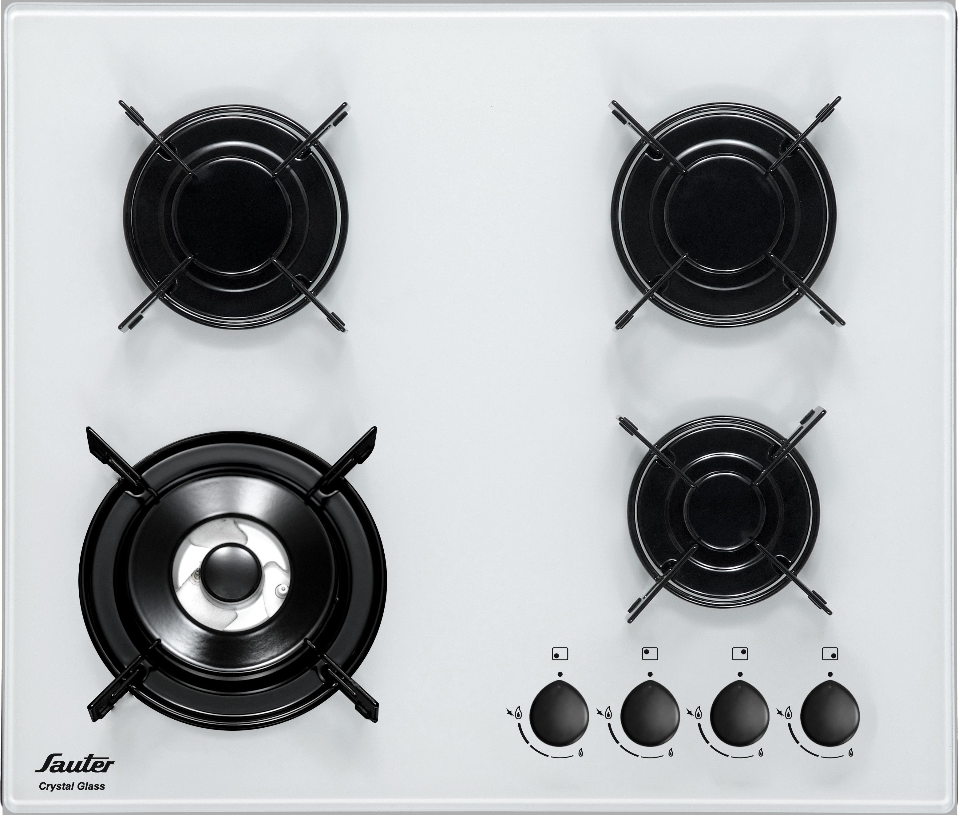 כיריים גז 60ס"מ SHG8020W זכוכית לבן