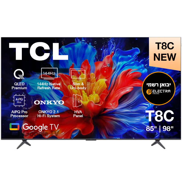 טלויזיה חכמה  85T8C PREMIUM QLED