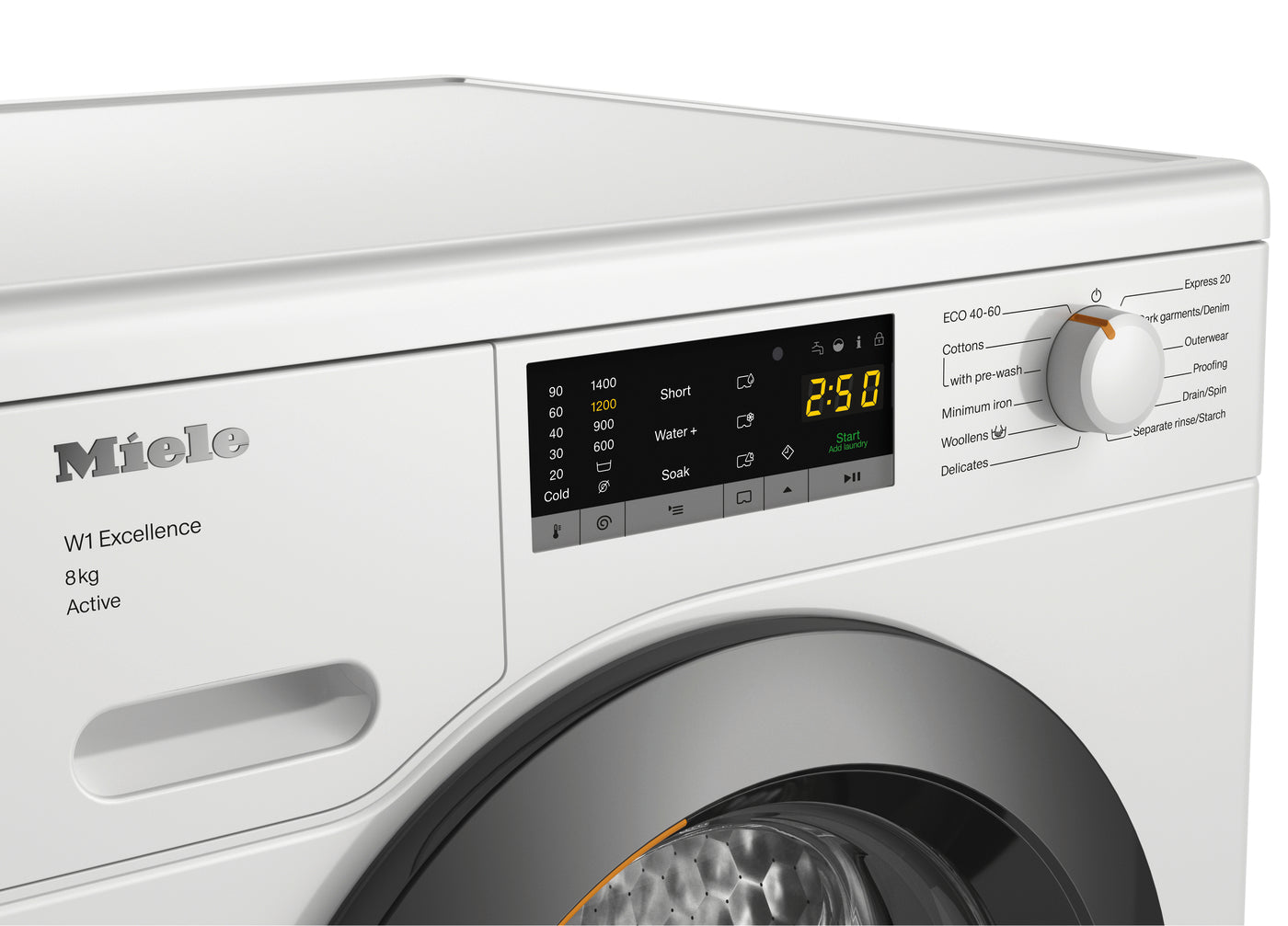 מכונת כביסה מילה WEA125 WCS 8kg I AddLoad