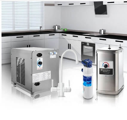 מערכת תת כיורית כולל ברז גוון לבן דגם מודרני