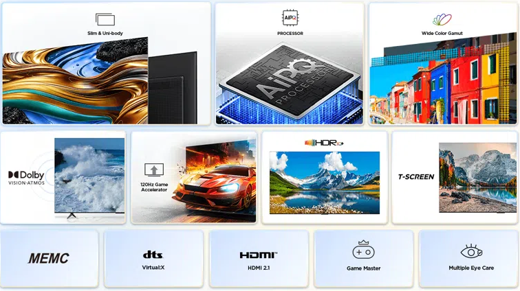 מסך טלוויזיה TCL 55P79B